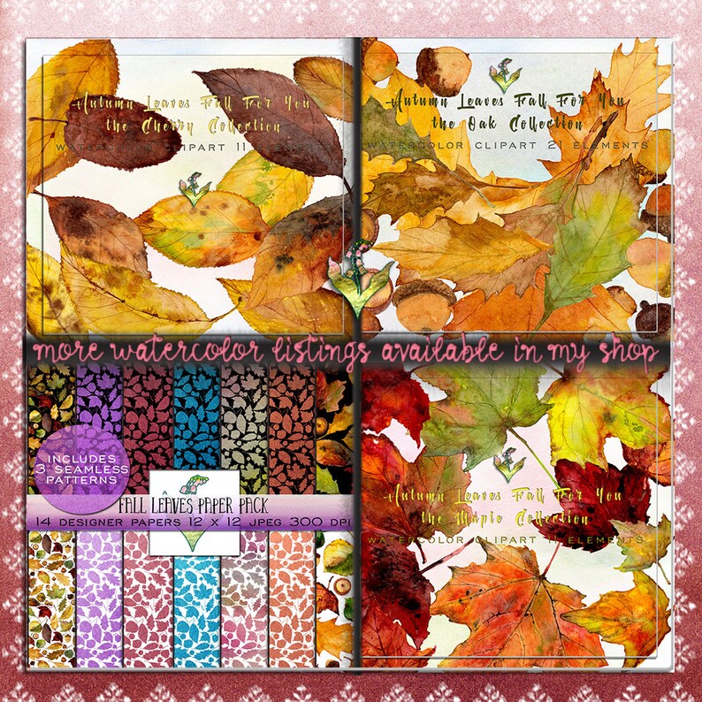 Woodland clipart fall clipart handpainted clipart rustic ...