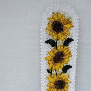 Sunflower Bookmark Freestanding lace