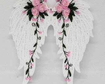 Beautiful Free-Standing Lace Wings - Personalized Remembrance Gift