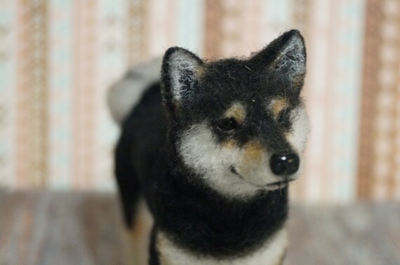 Shiba Shiba Inu Shiba Dog Dog Miniature Hatiko Felted Dog