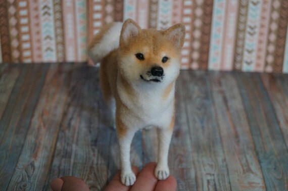 Shiba Shiba Inu Shiba Dog Dog Miniature Hachiko Felted Dog