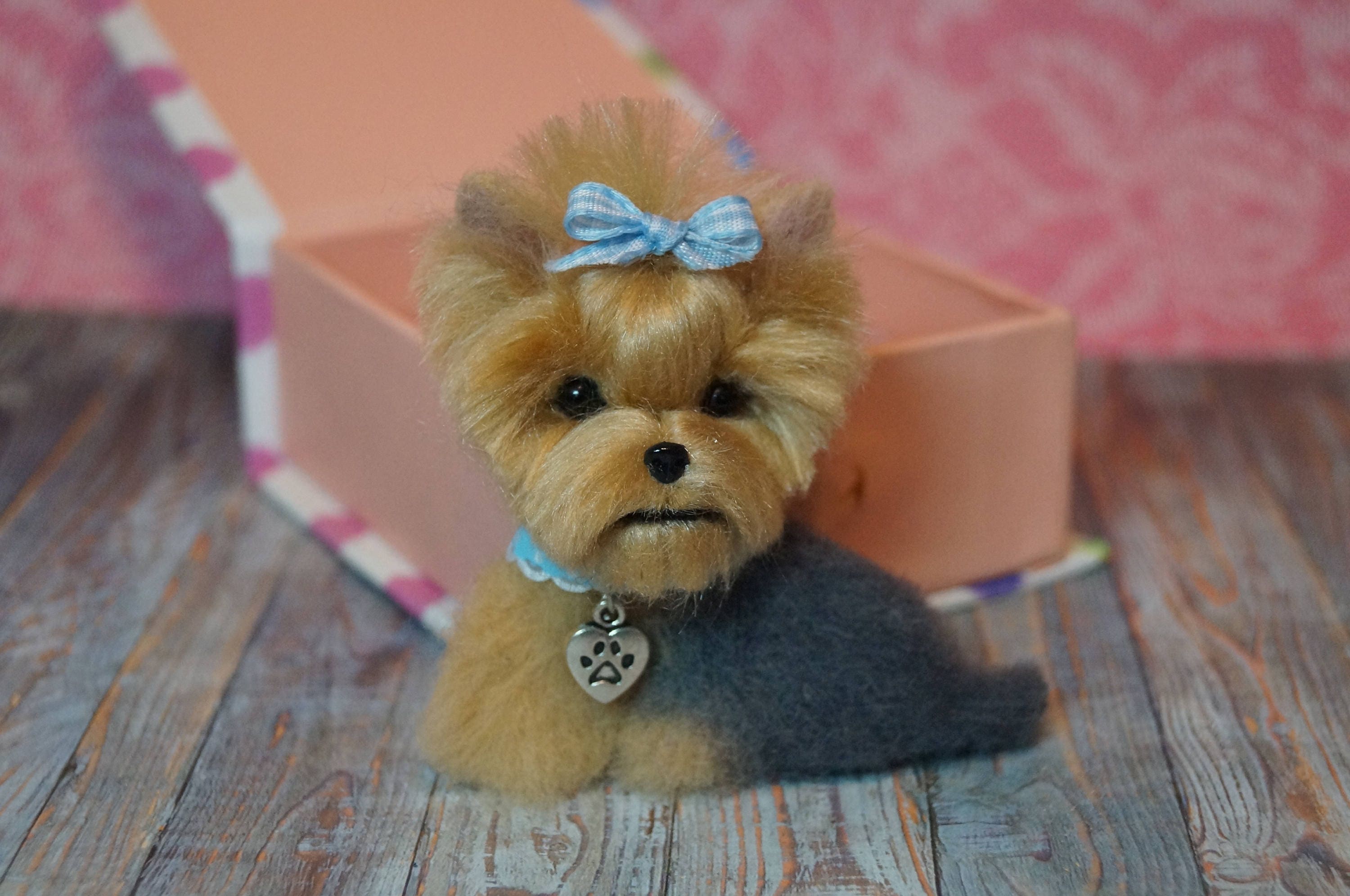 Yorkie/Felt brooch/Felt pin/Needle felted Etsy