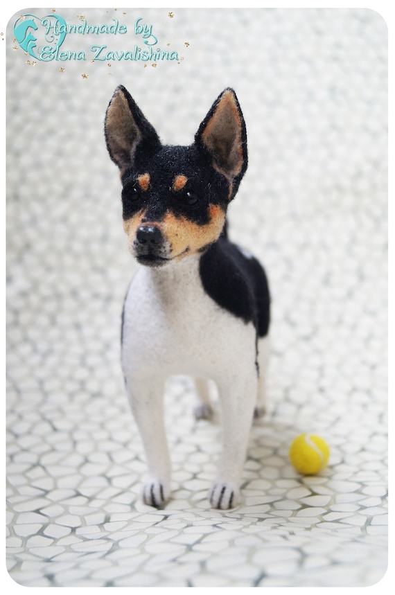 Rat Terrier/ Rattie/ Felted toy 