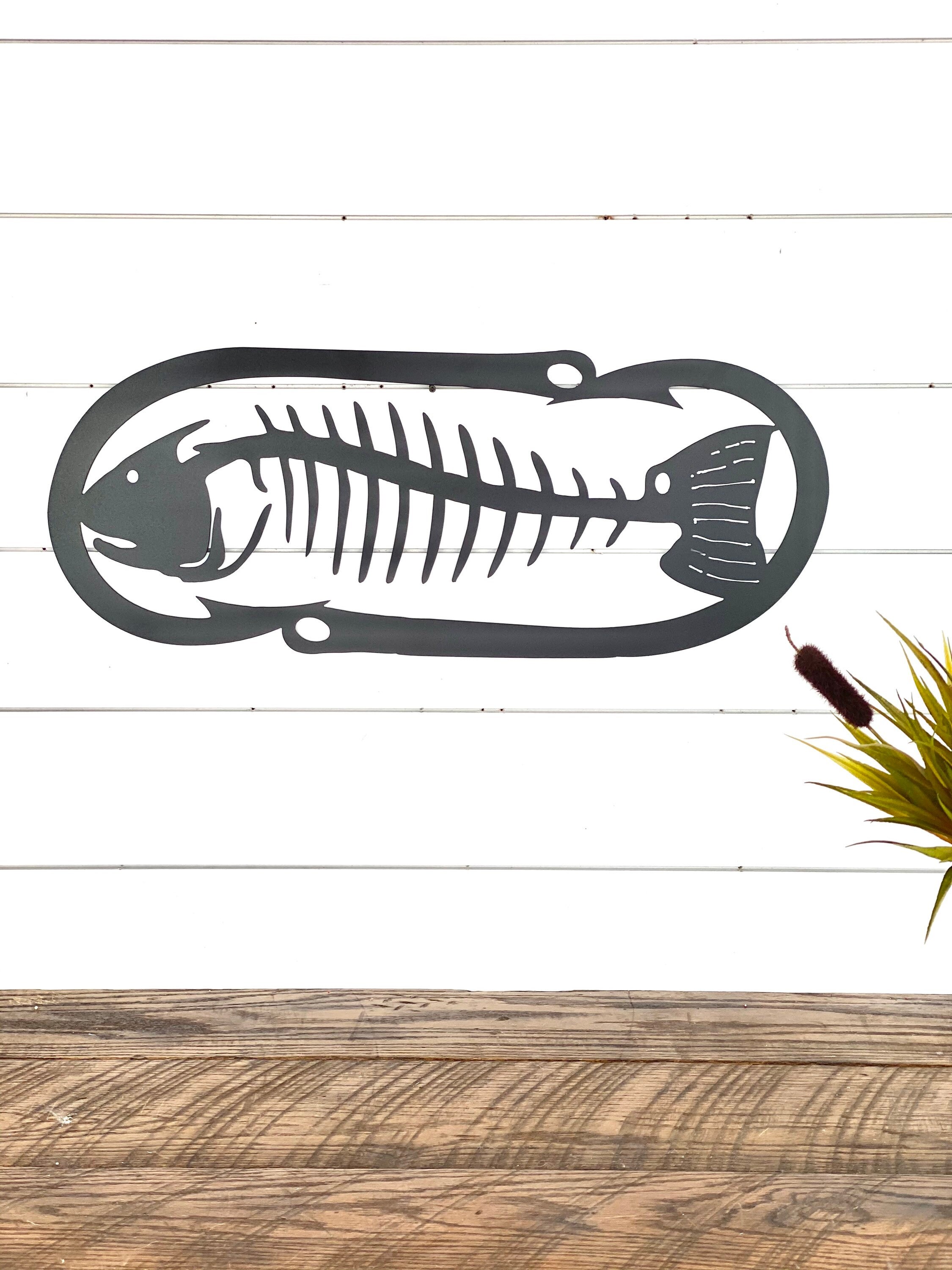 Red Fish Metal Art Personalized Fish Sign Metal Fish Etsy