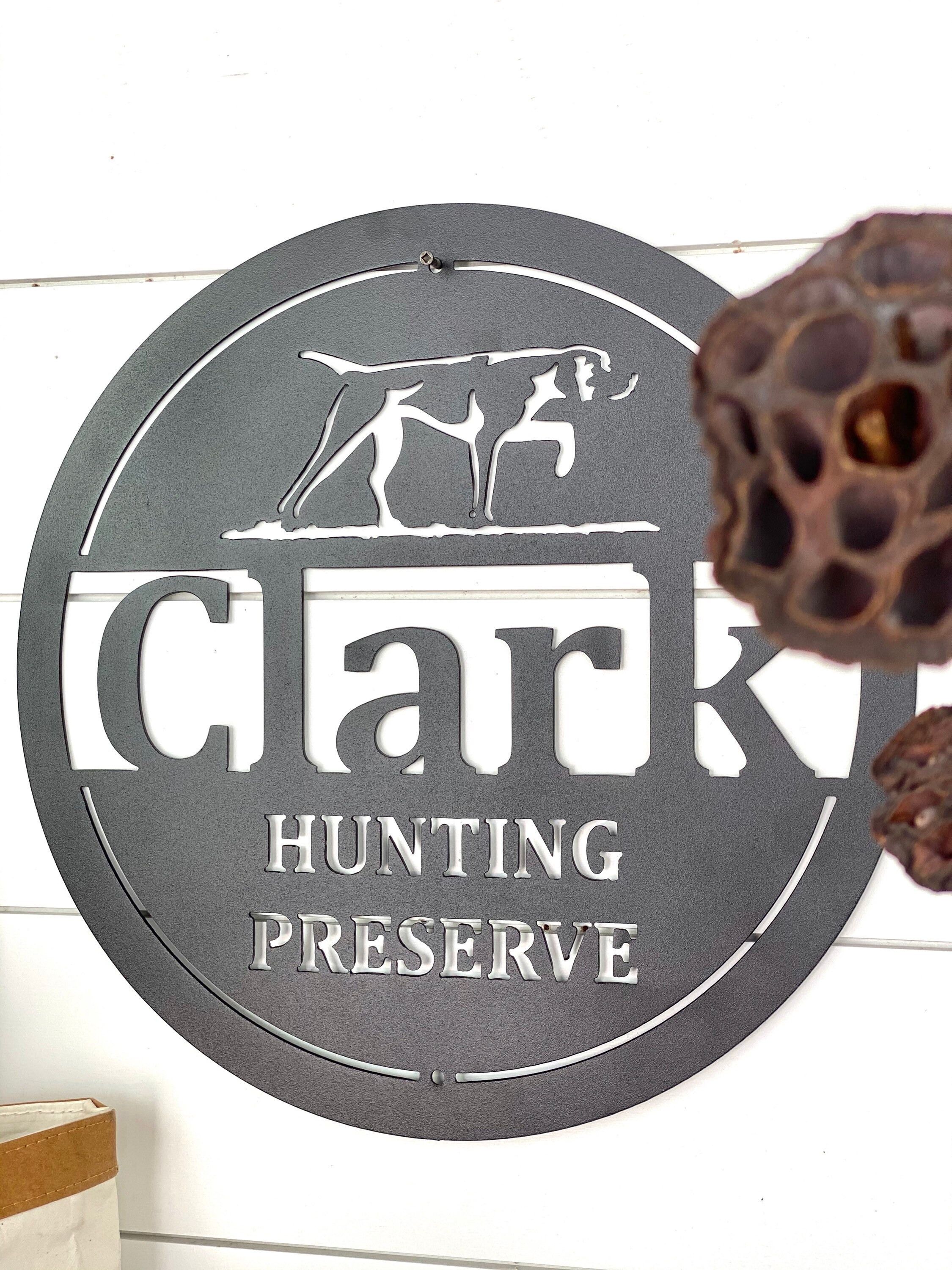 Hunting Preserve Personalized Sign Hunting Dog Bird Dog Etsy