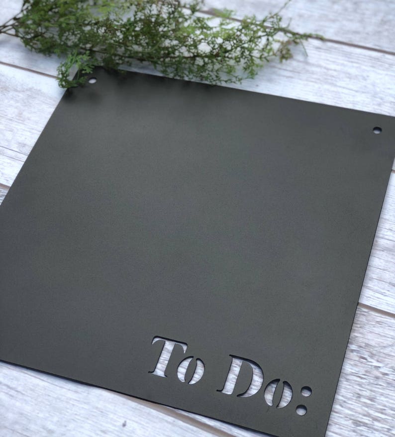 To Do Metal Memo Board Metal Sign Memo Board Metal Words Etsy