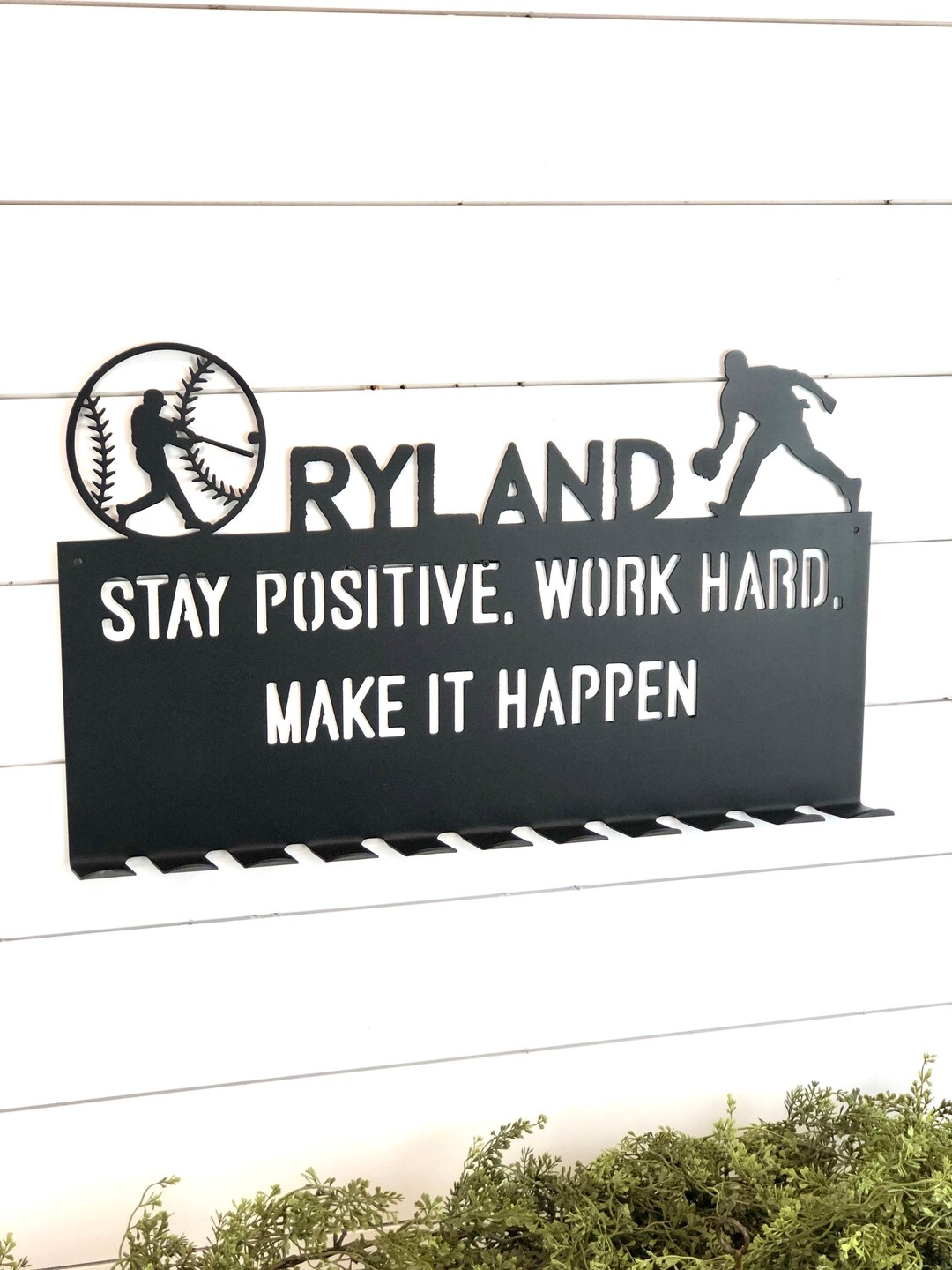 Personalized Baseball Medal Holder Medal Holder Champion Medal Holder