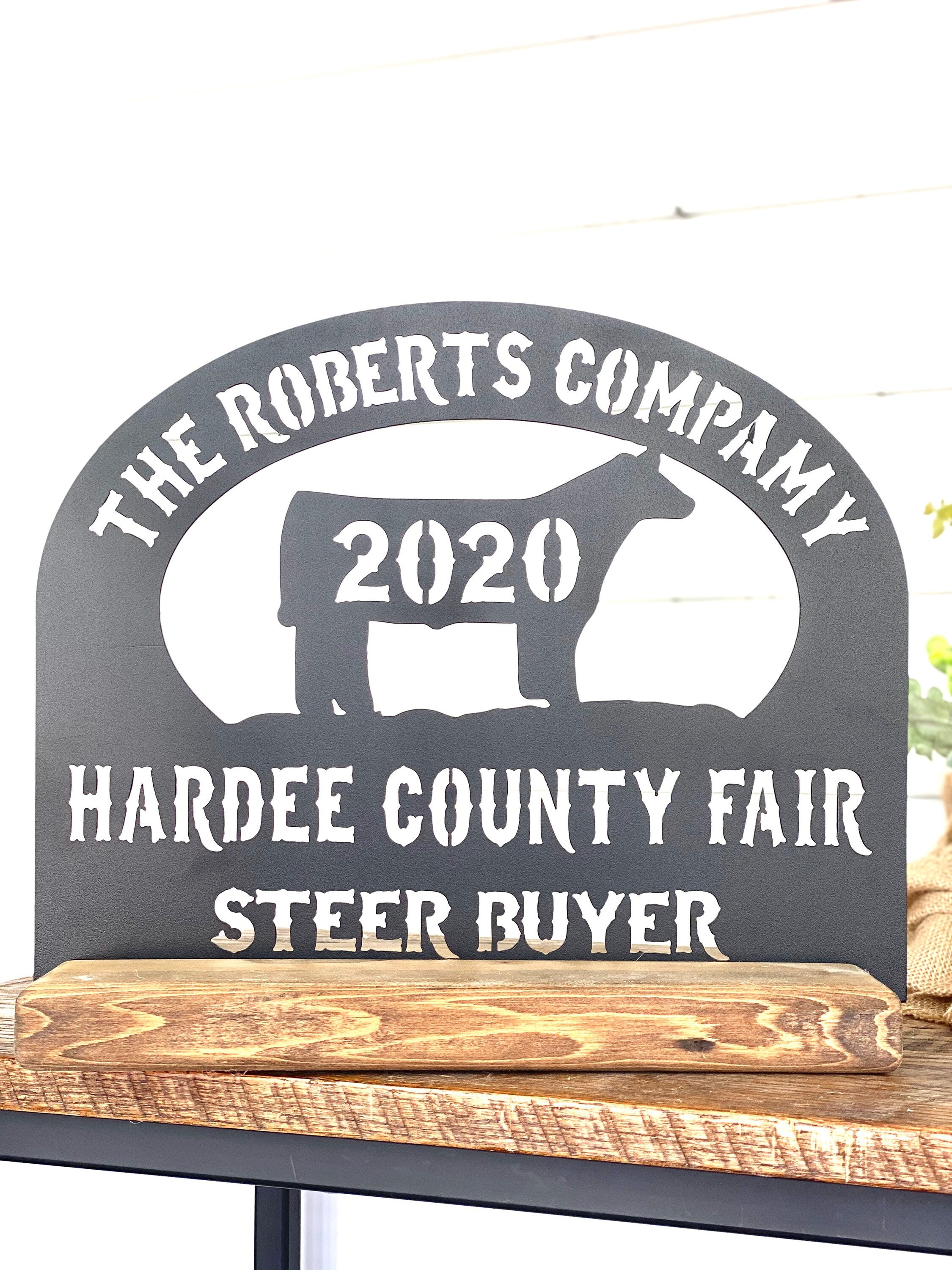 Livestock Steer Buyer Gift Sign Personalized Buyers Gift 4H Etsy