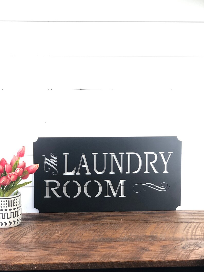 Laundry Room Metal Sign Metal Wall Art Metal Sign Farmhouse Etsy