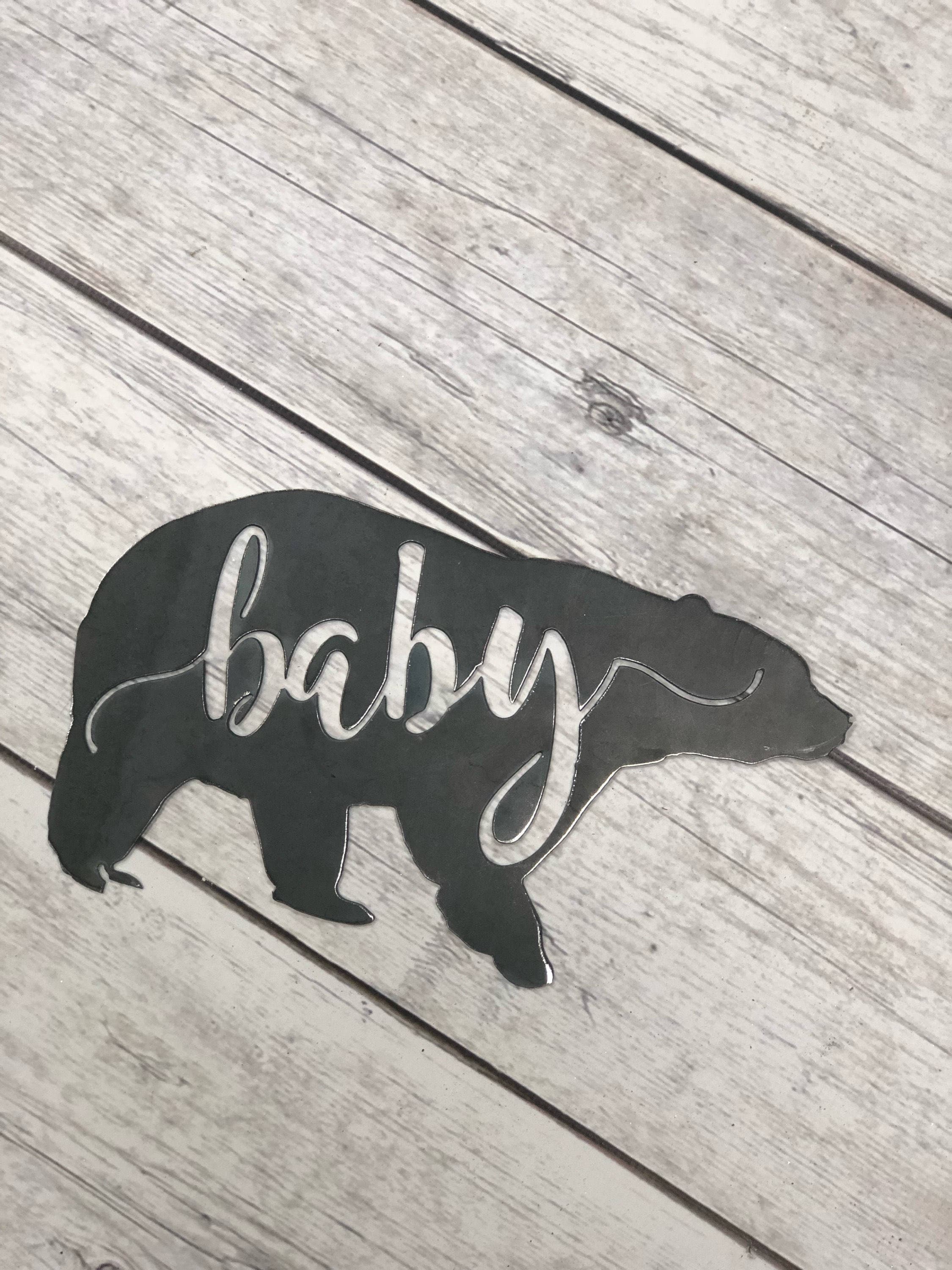 Bear Bear Metal Sign Baby Bear Nursery Bear Bear Nursery - Etsy