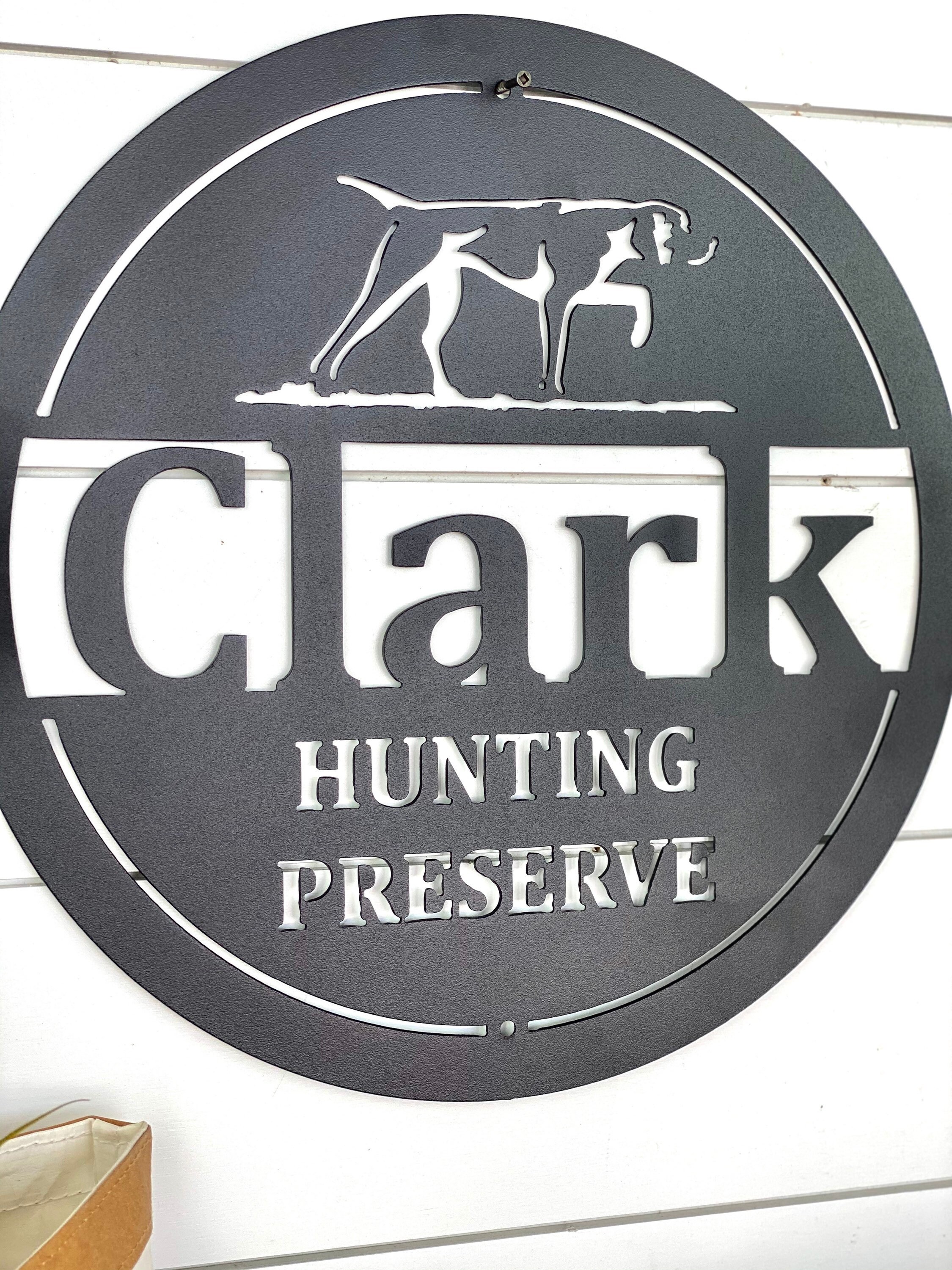 Hunting Preserve Personalized Sign Hunting Dog Bird Dog Etsy