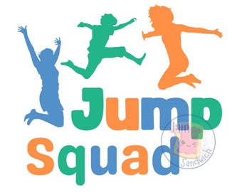 Jump Birthday Party Png | Trampoline Party Png Bundle | Bounce House Family Png | Jump Squad Png | Birthday Boy Girl Png