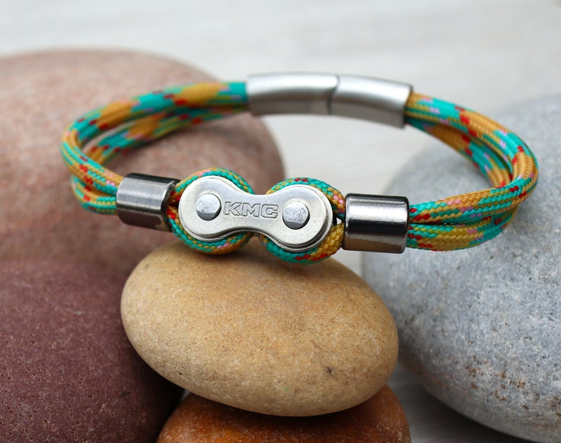 Bike Chain Paracord Bracelet Gifts for Cyclists Chain Link Etsy Australia