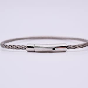 3mm Stainless Steel wire bracelet - steel bracelet - Minimalist bracelet - Anniversary gift - braided steel anklet jewellery