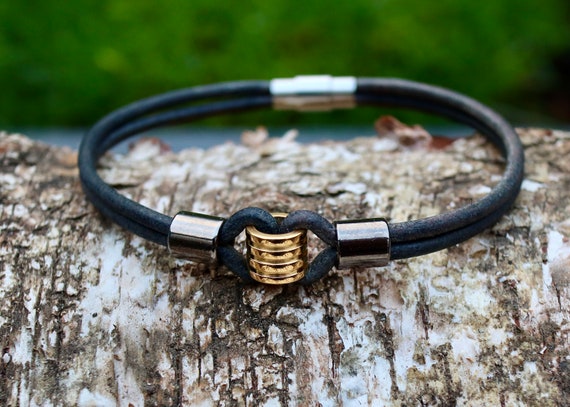 Felpa Moto Set Gioielli Collana IN Pelle Da Surfista Bracciale - Foto 13