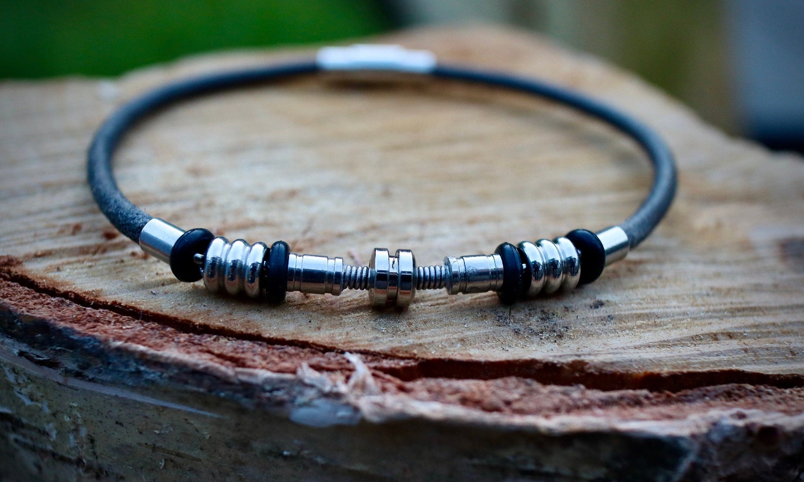 Guitar string leather bracelet Gifts for musicians Leather Etsy