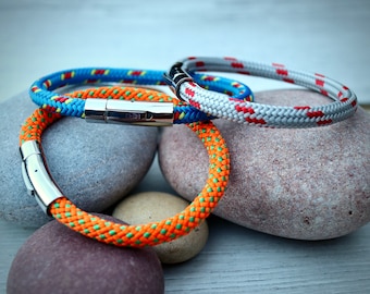 6mm Climbing/Marine Rope Bracelet, Climbing Gift -Marine Rope Bracelet- Gifts for Climbers - Multi-Coloured Bracelet - Outdoor inspired gift
