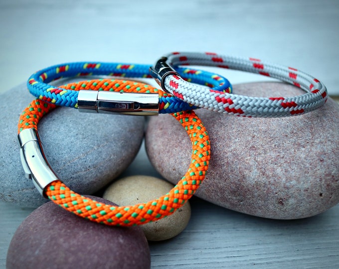 6mm Climbing/Marine Rope Bracelet, Climbing Gift -Marine Rope Bracelet- Gifts for Climbers - Multi-Coloured Bracelet - Outdoor inspired gift