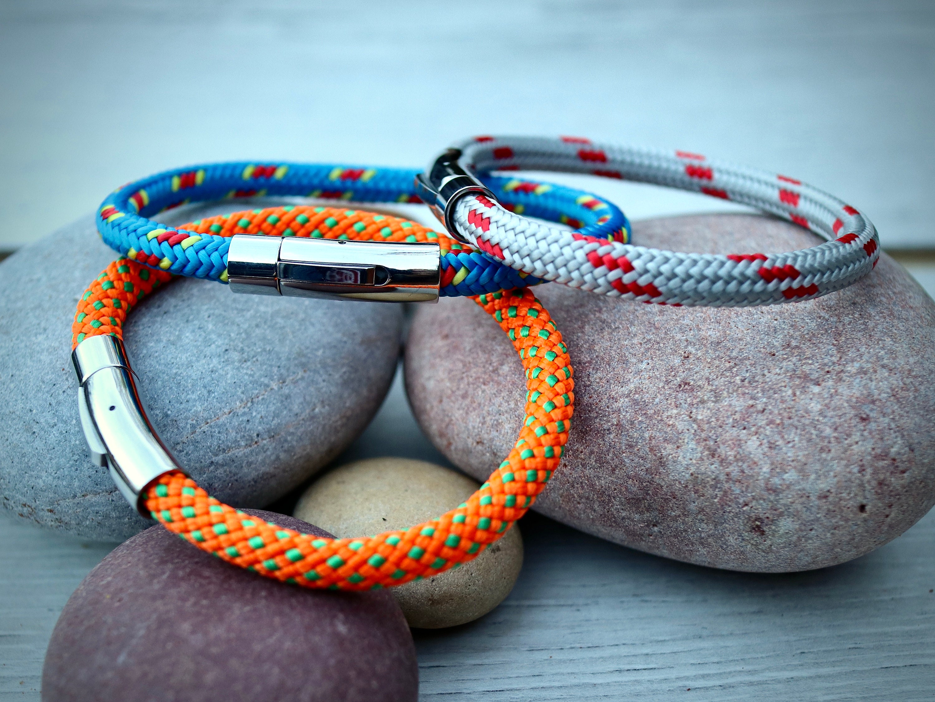 6mm Climbing/Marine Rope Bracelet, Climbing Gift -Marine Rope Bracelet- Gifts for Climbers - Multi-Coloured Bracelet 