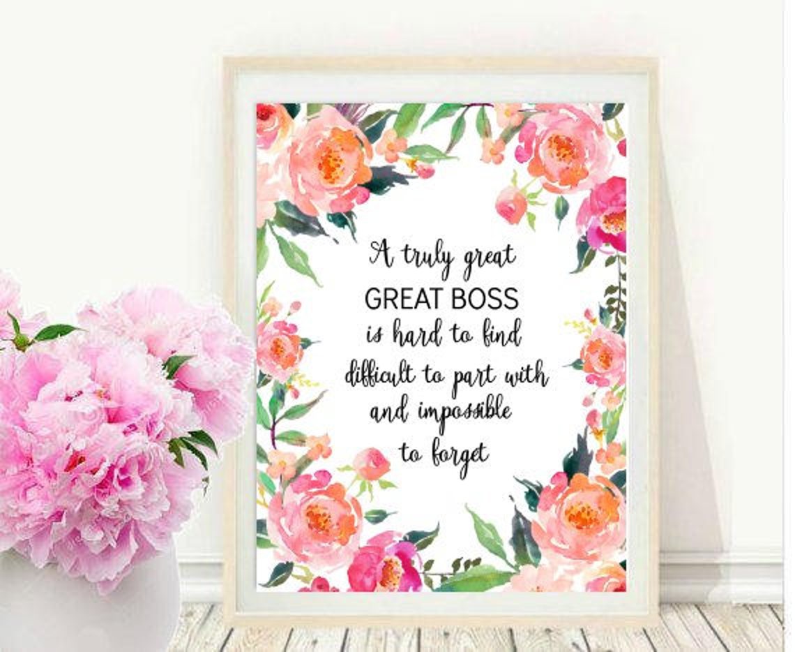 A Truly Great Boss Boss Gift Office Gift Gifts For Boss A Etsy
