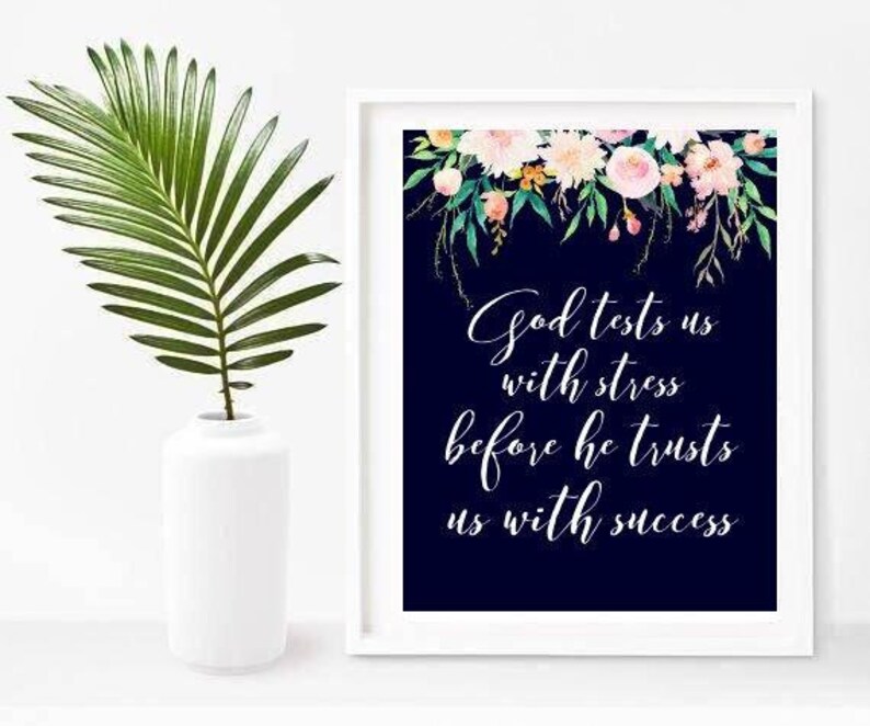Bible Print, God Checks Us With Frustration,Christian presents, Bible Verse Print, Printable Wall Artwork, Scripture Estimate image relating to Printable Spiritual Gifts Tests identify Bible Print, God Exams Us With Anxiety,Christian items, Bible Verse Print, Printable Wall Artwork, Scripture Quotation
