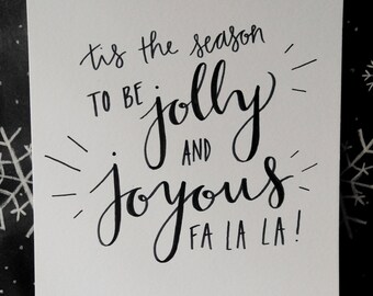 The Muppet Christmas Carol Quote // HANDMADE TO ORDER // Hand Lettering + Modern Calligraphy