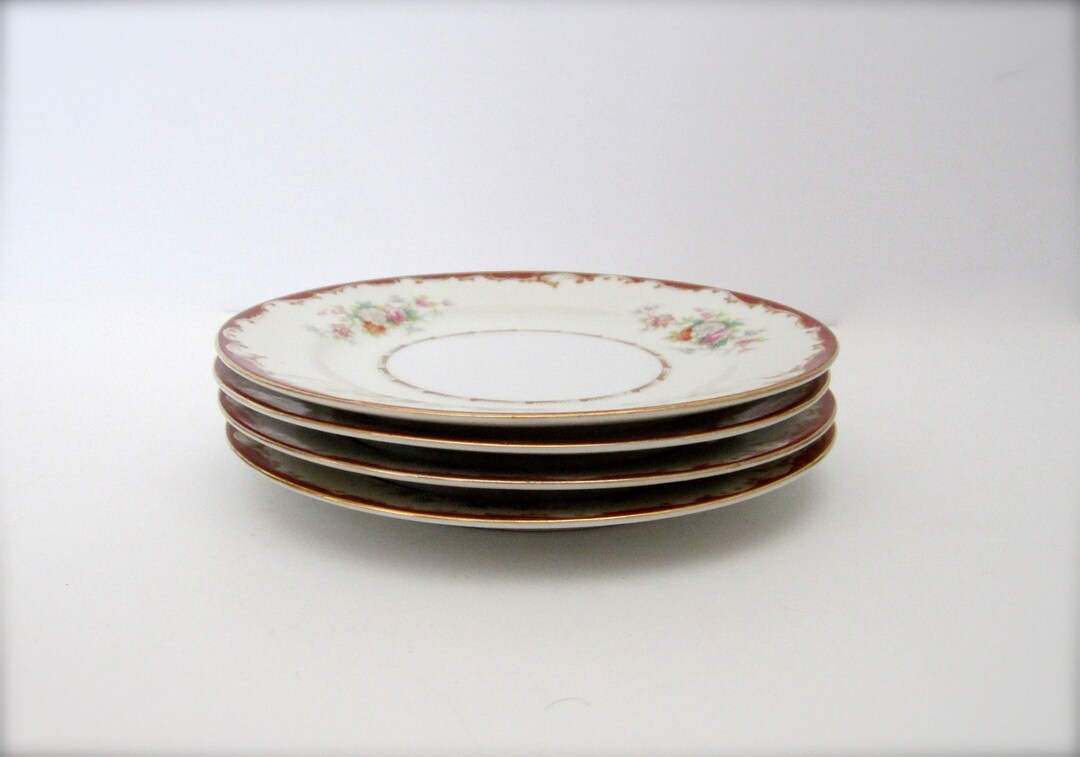 Set of 4 Noritake New Lock Dessert Plates Vintage Noritake Etsy