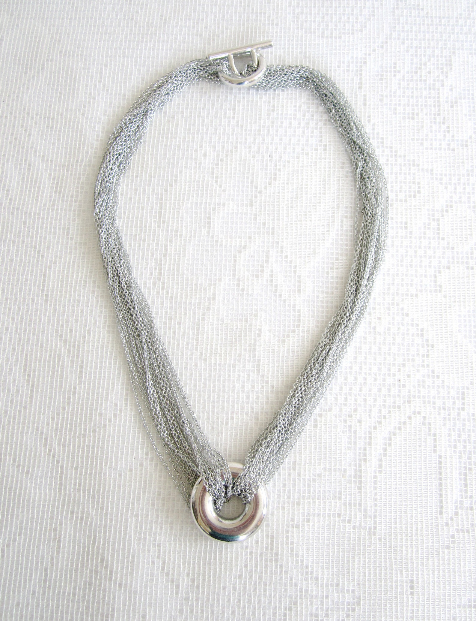 Tiffany & Co Toggle Multi Chain Necklace Sterling Silver 925 Etsy