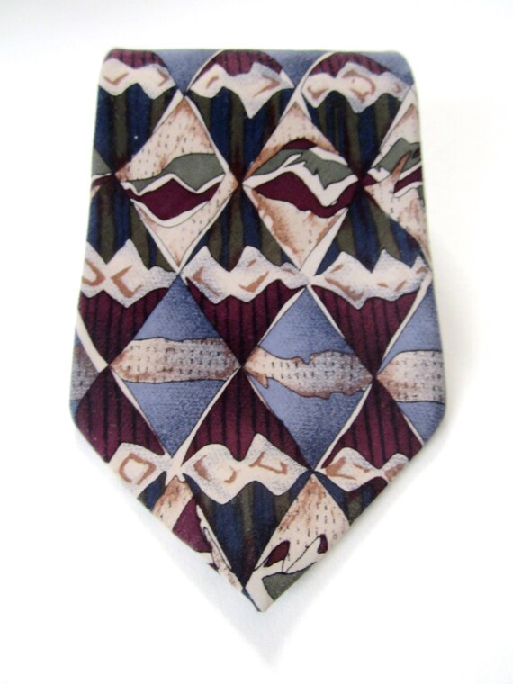 Mario Armani 100% Silk Men's Tie, Vintage Men's N… - image 3