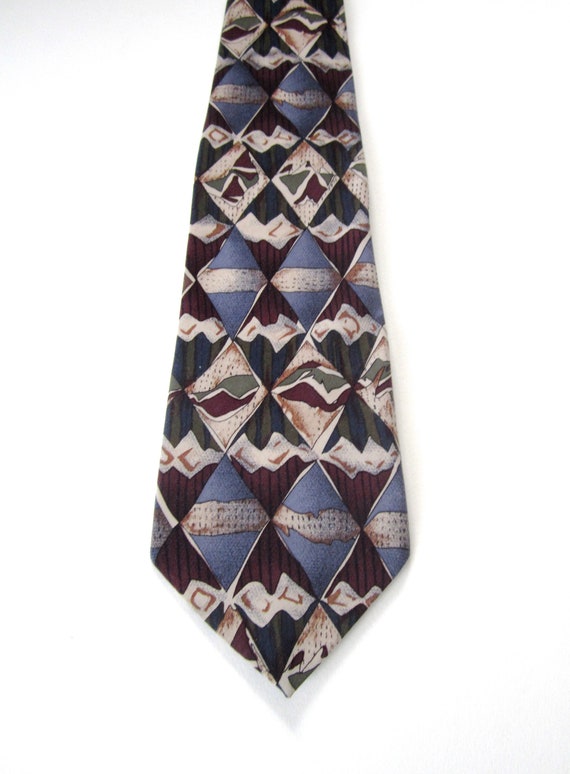 Mario Armani 100% Silk Men's Tie, Vintage Men's N… - image 1