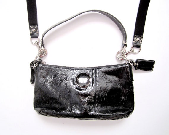 Coach est 1941 Leather Women's Black And Gray Hand/ shoulder bag