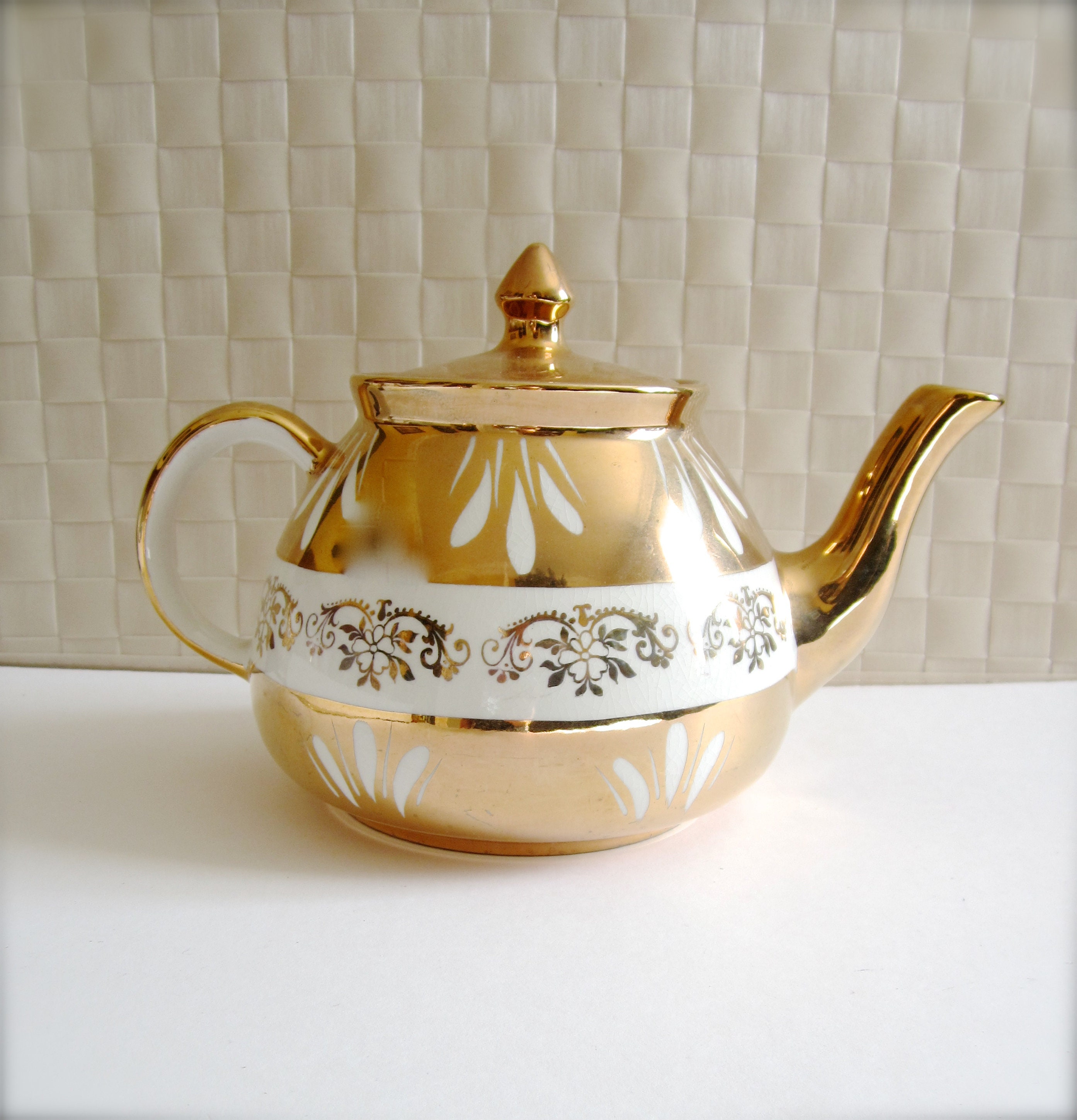 Gibson Staffordshire Tea Pot Made in England Gibsons Etsy