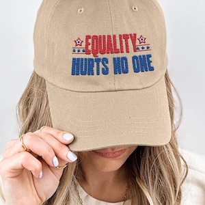 Feminist Resistance Embroidered Hat, Equality Hurts No One Cap, Women&#39;s Rights Cap, Equality Empowerment Baseball Hat, Female Protest Cap