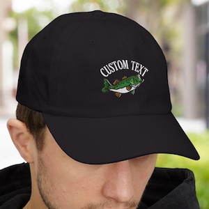 Custom Name Fishing Embroidered Hat, Retro Fishing Cap, Personalized Hat, Sarcastic Fisherman Gift, Vintage Style Cap