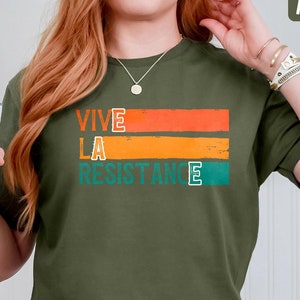 80's Feminist Resistance Shirt, Retro Vive La Resistance Sweatshirt, Empowering Woman, Female Power, Women's Right Resist Hoodie Protest Tee