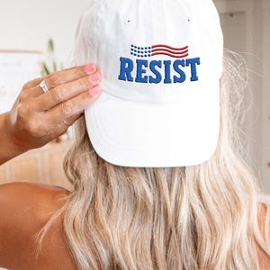 Resist Embroidered Hat, Feminist Activist Cap, Social Justice Equality Hat, DEI Protest Baseball Cap, Empowerment Statement Hat
