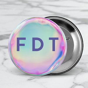 Retro Political FDT Pin, Anti Trump Activist Badge, Funny Satire Button, Anti MAGA Protest Pin, Liberal Democrat Accessory, Retro Political