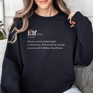 Elf Family Christmas Tshirt, Cute Holiday Elf Shirt, Cozy Sweatshirt, Fun Christmas Gift for Families, Merry Christmas Apparel