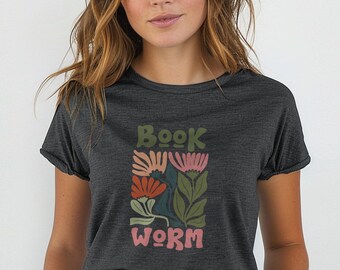 Bookworm Crop Top, Cute Teacher Book Shirt, Reading Lover Cropped Tee, ESL Teacher Apparel, Fun Bookish Gift Shirt, Book Club Fashion