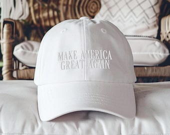 Make America Great Again Embroidered Hat, MAGA Embroidered Hat, Trump 2024 Cap, Patriotic USA Hat, Conservative Election Hat, Vintage Cap