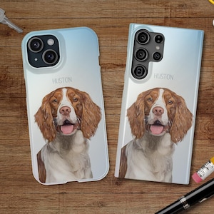 Custom Dog Portrait From Photo Phone Case, Dogs Royal Painting Gift, Pet loss gift, Dog Loss Mobile Case, Unique Puppy, Personalized Gifts