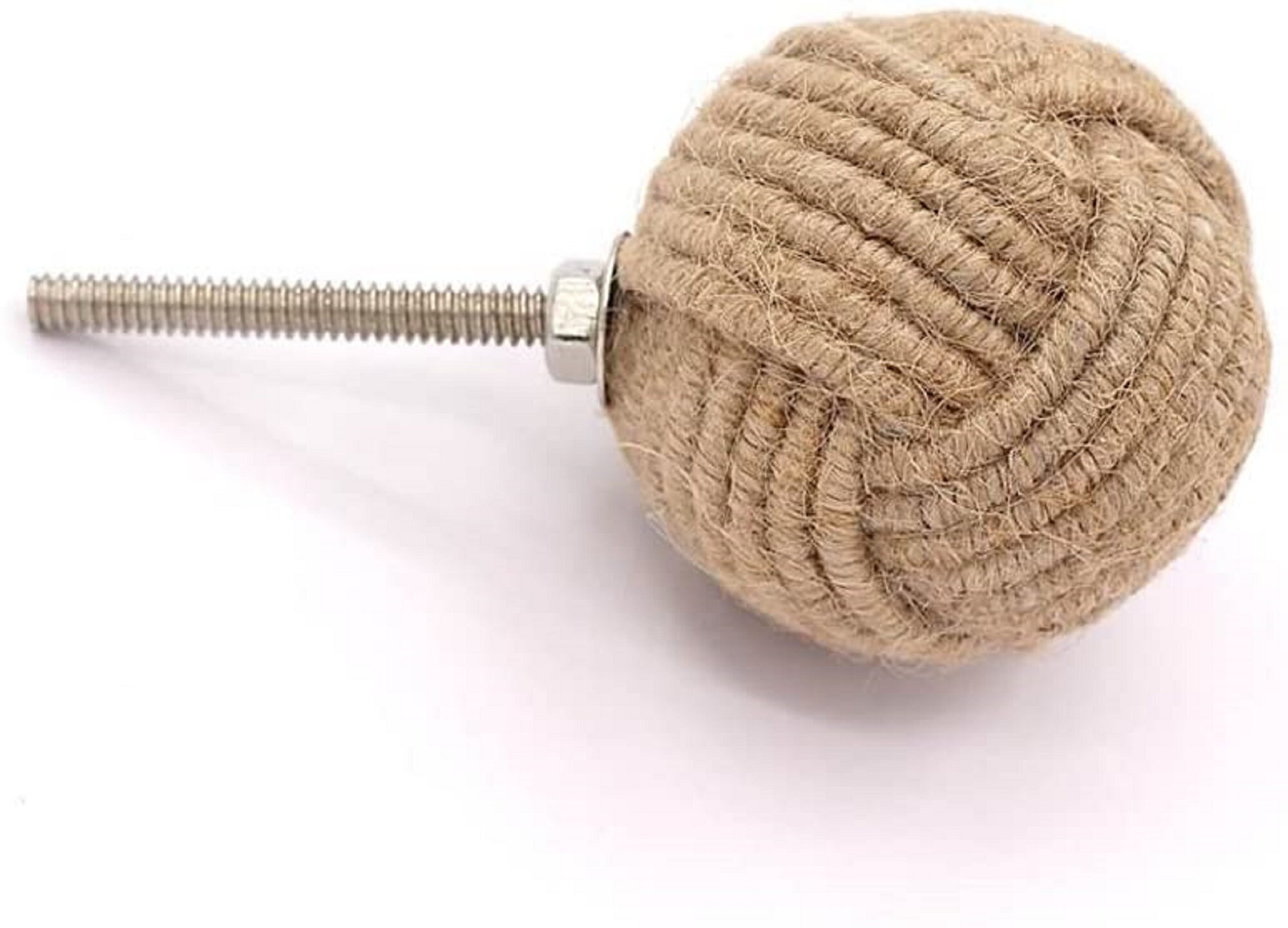 Set of 6 47MM Jute Rope Door Knobs/Rope Knot Drawer Pulls Etsy