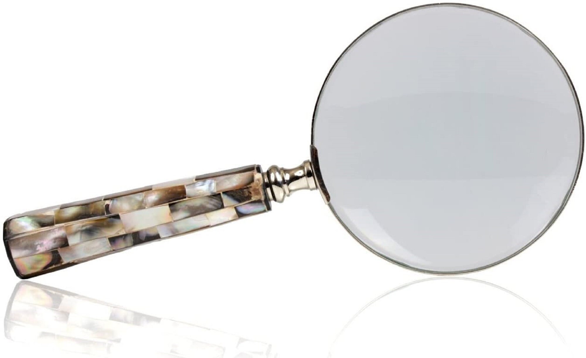 Magnifying Glass with Real Mother of Pearl Handle Magnifier Etsy