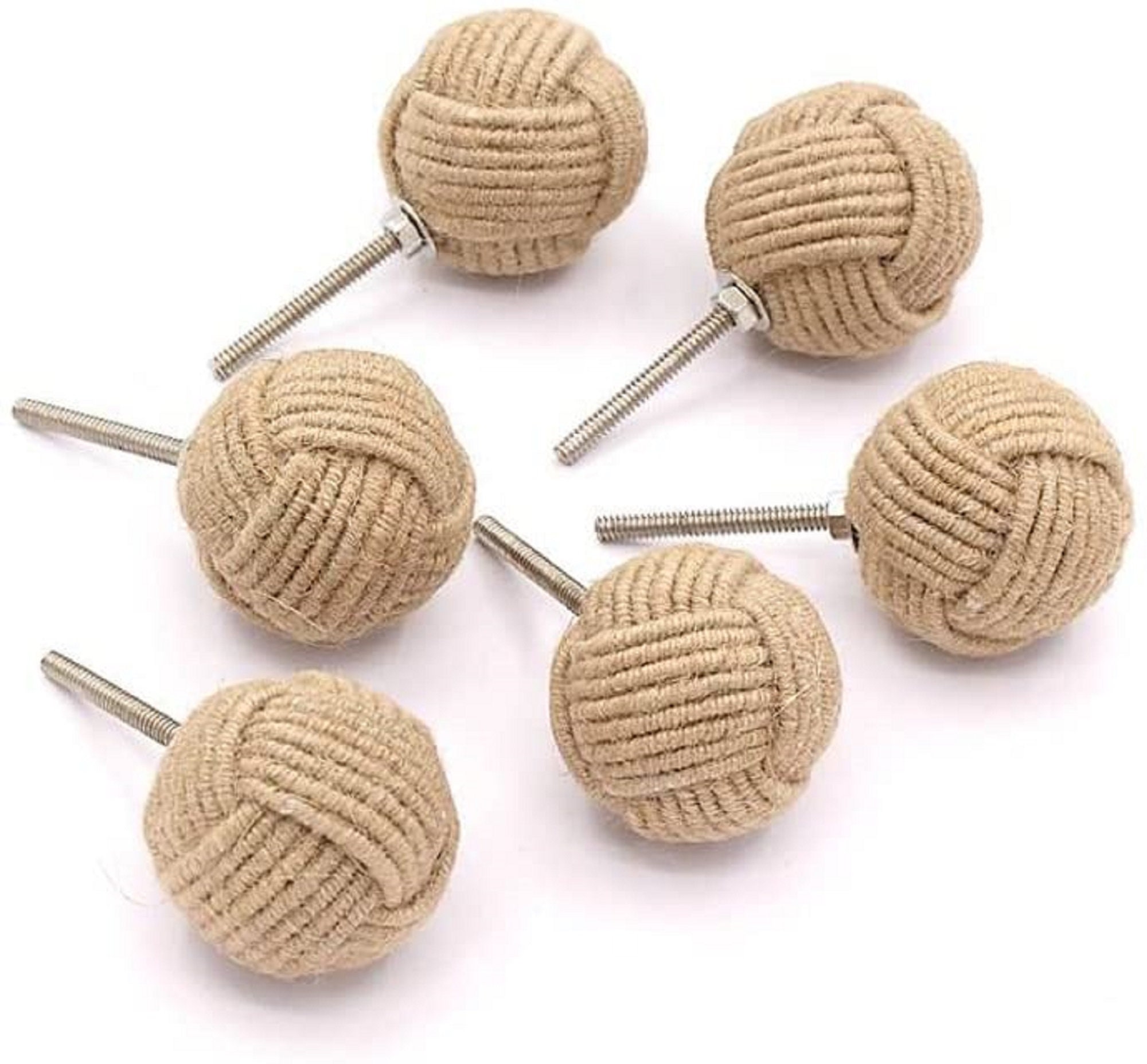 RII Twisted Jute Rope Door Knobs/Rope Knot Drawer Pulls and Etsy