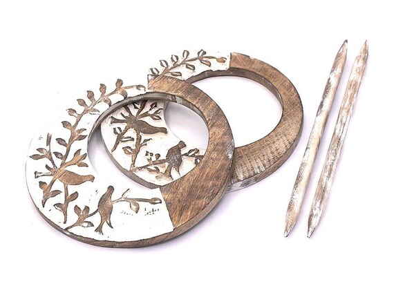 Wooden Curtain Tie Backs Drapery Holdbacks Rustic Set Of 2 Etsy