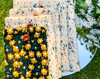 Back to school,Graduation  Gift，Halloween Themed, Book Sleeve - Padded Floral Cover with Pockets, Book & Kindle Protection