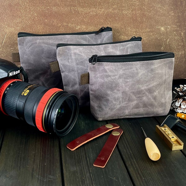 Waxed Canvas Edc Bag Etsy