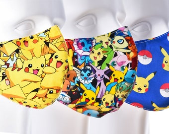 Pokemon Face Mask Etsy