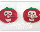 Veggie Tales Bob the Tomato Shape Tubie Cover (G tube Covers Gtube Pad)