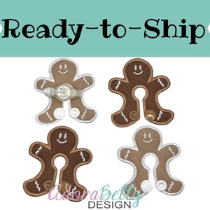Gingerbread Man Tubie Covers  (Gtube Pads) Ready-to-ship